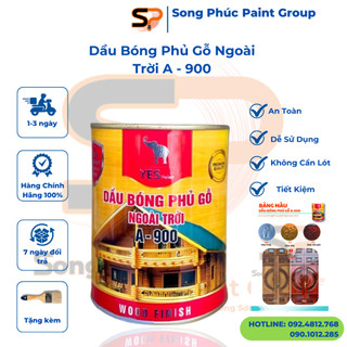 Dầu Bóng Cao Cấp Phủ Gỗ Ngoài Trời A-900 Yes Paint  Sơn Bóng Gỗ, Sơn Bóng Nhựa, Sơn Phủ Bóng