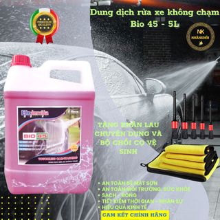 Dung dịch rửa xe không chạm Nước rửa xe bọt tuyết chính hãng Ekokemika Bio 45 loại 5 lít