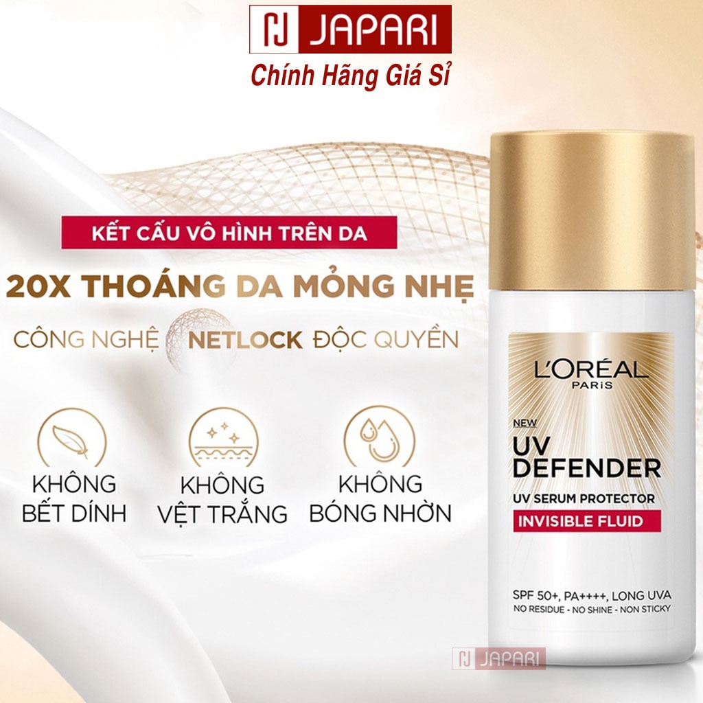 Kem Chống Nắng Loreal Vạch Đỏ Mỏng Nhẹ Kiềm Dầu Cho Da Mặt, Body - KCN L Oreal Đỏ Japari