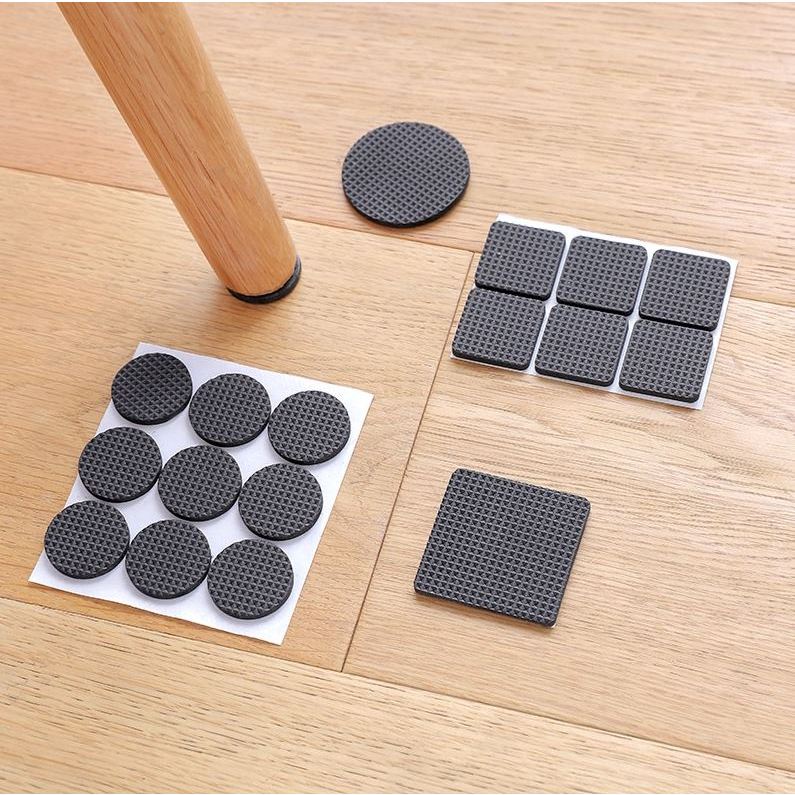 🍉(Set 2 Vỉ) Miếng dán chân bàn, dán chân ghế chống ồn, chống trượt, chống xước nền nhà🍉