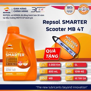 Dầu Nhớt Xe Tay Ga Repsol Smarter Scooter MB 4T 10w40 800ml