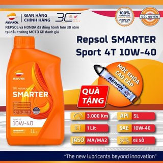Dầu Nhớt Xe Số Repsol Smarter Sport 4T 10w40 1L