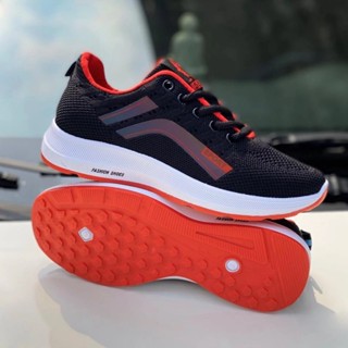 Giày thể thao nữ vạch phản quang, lưới thoáng khí A18