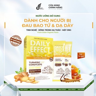 Nước Uống Bổ Sung Tinh Nghệ Đông Trùng Hạ Thảo Mật Ong Daily Effect Hộp 14 gói
