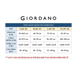 GIORDANO Quần Dài Kaki Nữ 05413004