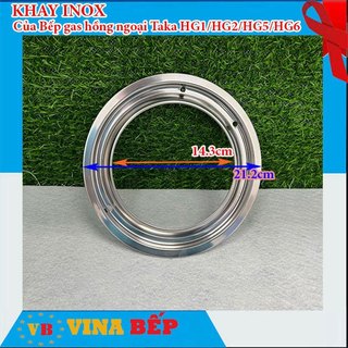 Khay inox của bếp gas hồng ngoại taka hg1 hg2 hg5 hg6