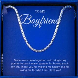 Dây Chuyền Bạc Duy Hiển S925 Tặng Bạn Trai Sợi Mì Hộp Vuông Siêu Chắc Chắn Dễ Kết Hợp Đeo Mặt