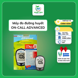 Máy đo đường huyết On Call Advanced (Mỹ) tặng kèm 25 que thử