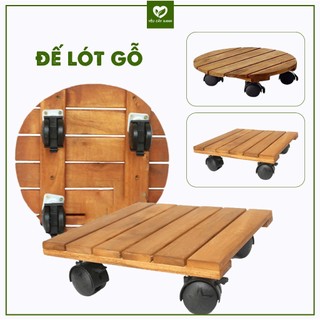Đế lót để chậu cây có bánh xe làm giá đỡ kệ hoa cây cảnh, đường kính 30 cm