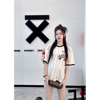 Áo gấu 13 kẻ sọc style bóng chày Unisex