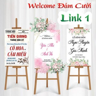Bảng Welcome Đám Cưới