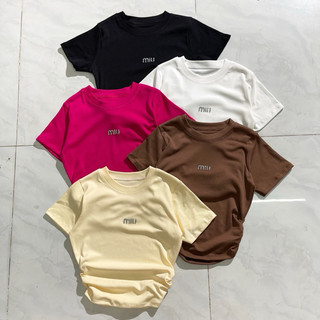 Áo croptop nhún eo miu tay ngắn un mitshop2222