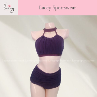 Trang phục biểu diễn/ Trang phục múa cột thiết kế yếm lưới - Lacey Sportwear