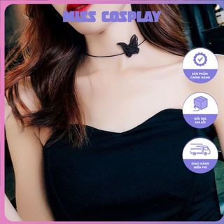 Vòng cổ choker hình bướm ren thời trang vc05