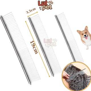 Lược chải lông cho chó mèo, lấy lông rụng, spa,  lược inox cắt tỉa lông thú cưng,  - lutpet