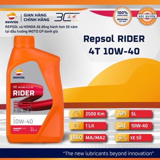 Dầu Nhớt Xe Số Repsol Rider 4T 10w40 800ml/1L