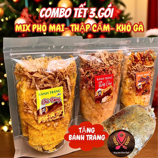 Combo tết 3 gói bánh tráng trộn thập cẩm