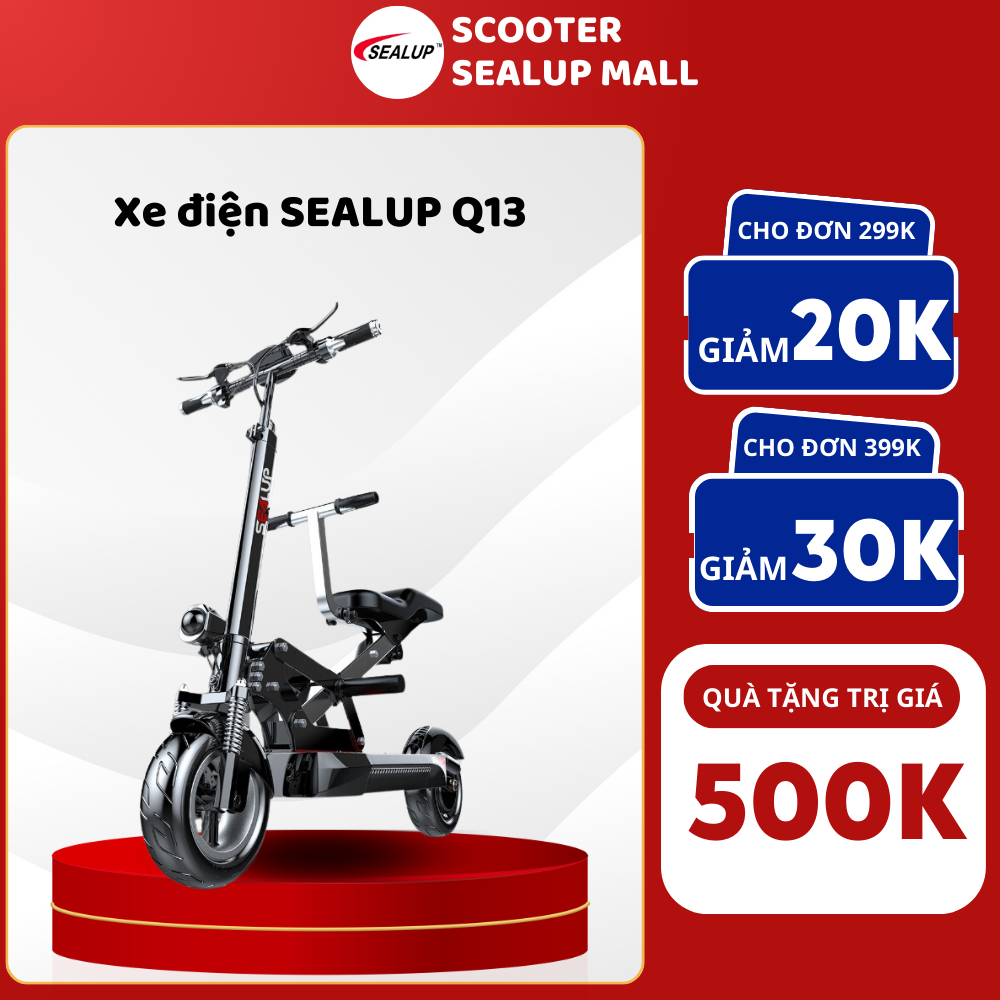 Sealup Q13 - Xe Điện Scooter Gấp Gọn, Di Chuyển Linh Hoạt