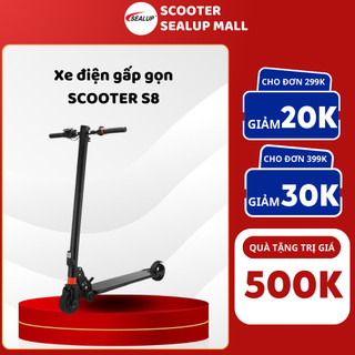 Xe điện gấp gọn SCOOTER S8 , bánh xe 6.5inch , Pin Lithium mạnh mẽ 15km/lần sạc , tốc độ tối đa 25km/h.