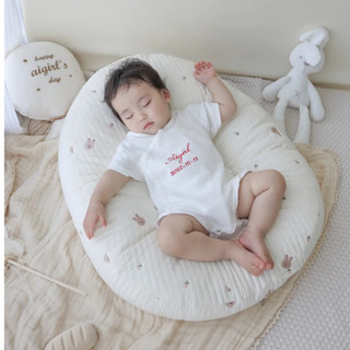 Gối Chống Trào Ngược Dạ Dày Cố Định Đầu Cho Bé Unbee Vải Xô Muslin Hàn Quốc