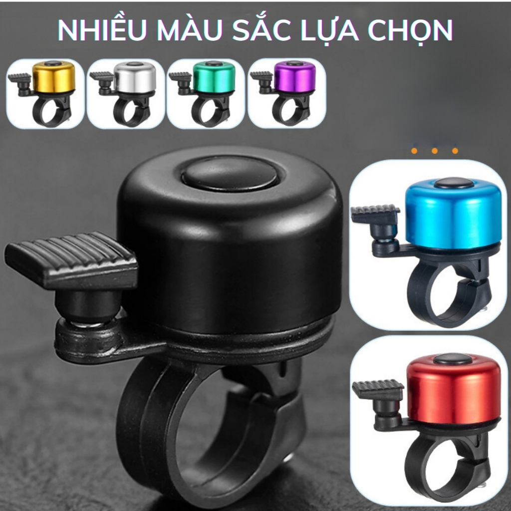Còi Xe Đạp Chuông Xe Đạp Mini Nhiều Màu Sắc Kèn Xe Đạp Hợp Kim Nhôm Siêu Nhẹ