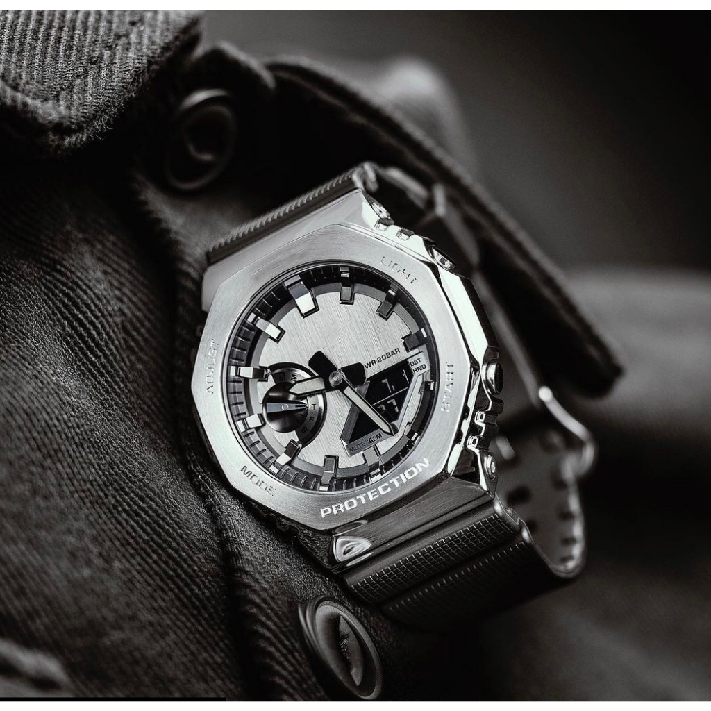 [Full Box] Đồng hồ nam Gờ Shock GM-2100-1A Mặt Kim Loại Cao Cấp,  Chống Nước , Chống Shock Đa Chức N