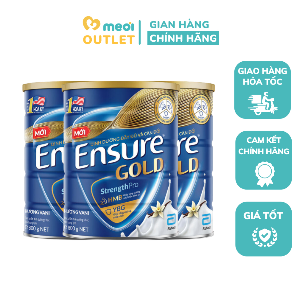 Sữa bột Ensure Gold StrengthPro hương vani 400g/850g