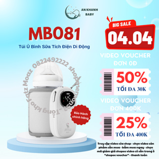 BH 12 tháng Túi ủ bình sữa tích điện di động Moaz BéBé MB081