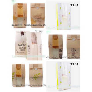 Sỉ 100 chiếc túi đựng bánh mỳ hoa cúc dọc sz 30cm nhiều mẫu để lựa chọn