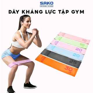 Dây Kháng Lực Miniband 3619 Version 2024 Cao Cấp Hỗ Trợ Tập Gym Độ Mông Đùi Chất Liệu Cao Su SAKO - BAKLU03