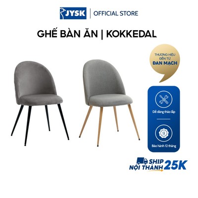 Ghế bàn ăn | JYSK Kokkedal | kim loại/polyester | nhiều màu | R52xS54xC84cm