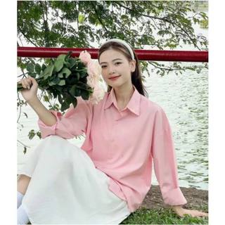 Áo sơ mi nữ dài tay Lưu Diệc Phi chất lụa cát CHANGSTORE - A15