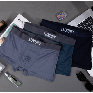 Combo 4 Quần Sịp Đùi nam LUXURY Menswear, Quần Lót Boxer nam cotton thun lạnh co dãn 4 chiều thấm hút tối đa T5