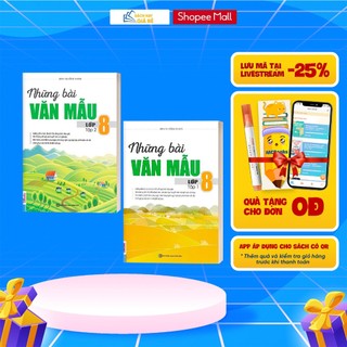 Sách - Combo Những Bài Văn Mẫu Lớp 8 (Tập 1 + Tập 2)