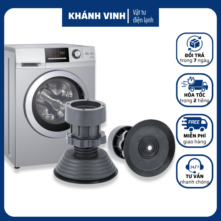 Bộ 4 chân đế chống rung chân đỡ đa năng, chống rung lắc máy giặt đời mới, chân đỡ đa năng máy giặt, tủ lạnh