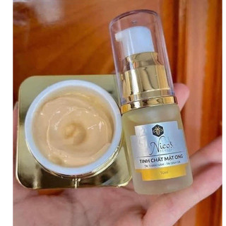 Combo Kem Face Men Gạo + Tinh chất mật ong Nicos