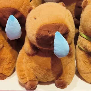 Gấu Bông Capybara chảy nước mũi đáng Yêu, Chuột lang Capy bara mũi rút có thể kéo ra được, chất liệu lông mịn
