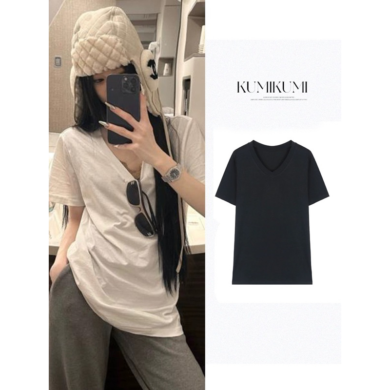 Áo thun trơn BASIC TRƠN Cổ V 250gsm cotton Thấm Hút mồ hồi ( Có bigsize) | BigBuy360 - bigbuy360.vn