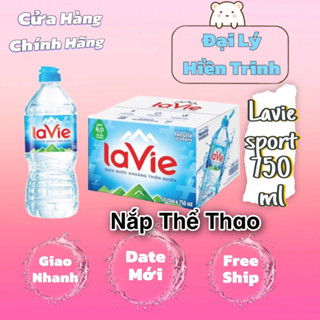 Nước Khoáng Lavie Nắp Thể Thao 750ml Lavie Sport Cap (12 Chai)