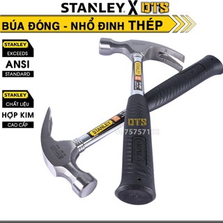 Búa đóng đinh đa năng STANLEY Mỹ 454g 570g | Búa nhổ đinh cán thép kiểu sừng dê siêu bền, an toàn dễ sử dụng