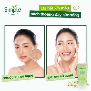 (Chính Hãng) Sữa Rửa Mặt Simple Giúp Da Sạch Thoáng 150ml Anh
