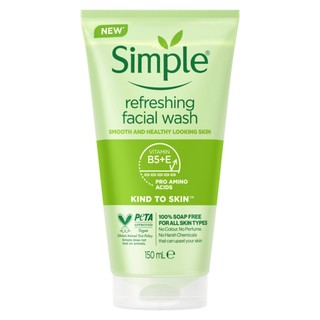 (Chính Hãng) Sữa Rửa Mặt Simple Giúp Da Sạch Thoáng 150ml Anh