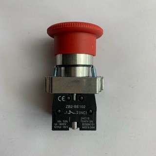 Công tắc nhấn khẩn cấp nc / nc / nc 22mm 600v 10a zb2-be102