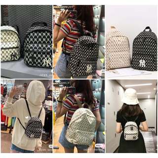 (HÀNG 1:1) Balo B218 2 size to & nhỏ, 2 màu kem & đen M/L/B N/Y MONOGRAM BACKPACK