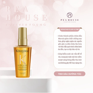 [KO HỘP] Dầu dưỡng tóc Kerastase Elixir 50ml phục hồi, nuôi dưỡng tóc