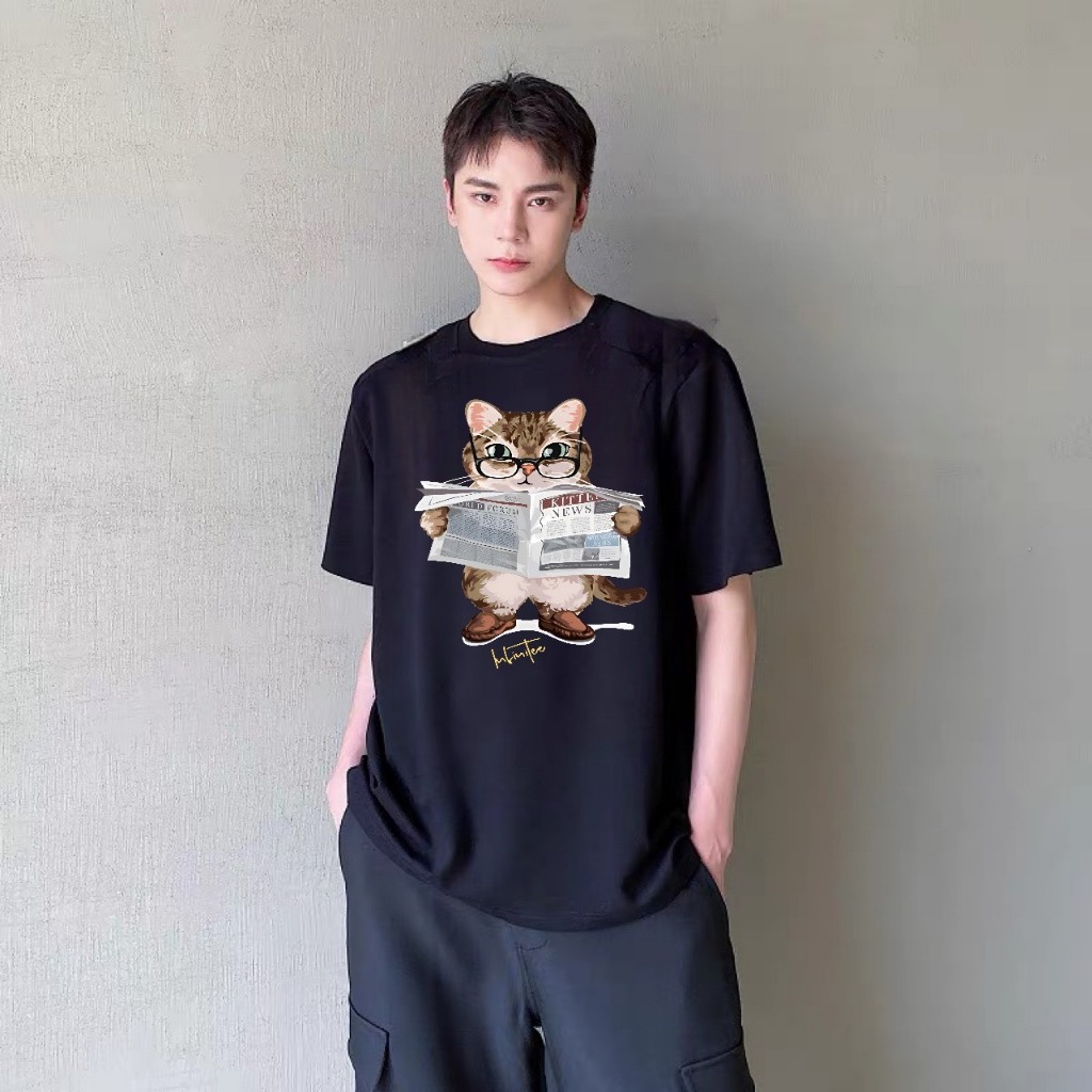 Áo Tee tay lỡ KANUS Unisex nam nữ Cotton oversize form rộng