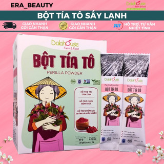 Bột tía tô nguyên chất sấy lạnh dalahouse 60g - pha uống, đắp mặt, giúp giảm mụn, sáng da