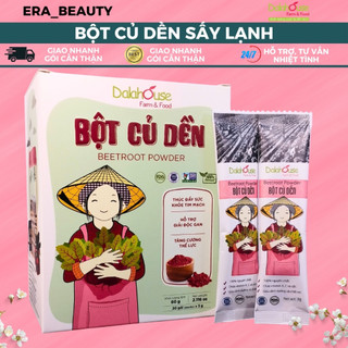 Bột củ dền nguyên chất sấy lạnh dalahouse 60g, organic giúp bổ máu, đạt tiêu chuẩn châu âu