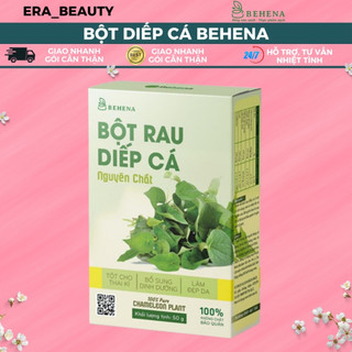 Bột diếp cá behena sấy lạnh đắp mặt hữu cơ 50g