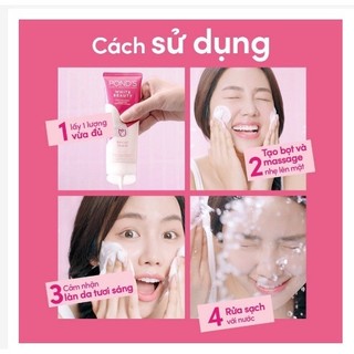 Sữa rửa mặt Pond’s white beauty
